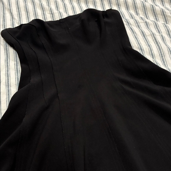 Norma Kamali Black Grace Strapless Mini Dress Size Small - Picture 10 of 13